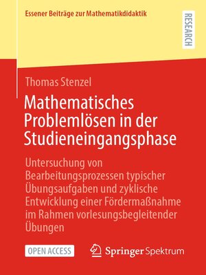 cover image of Mathematisches Problemlösen in der Studieneingangsphase